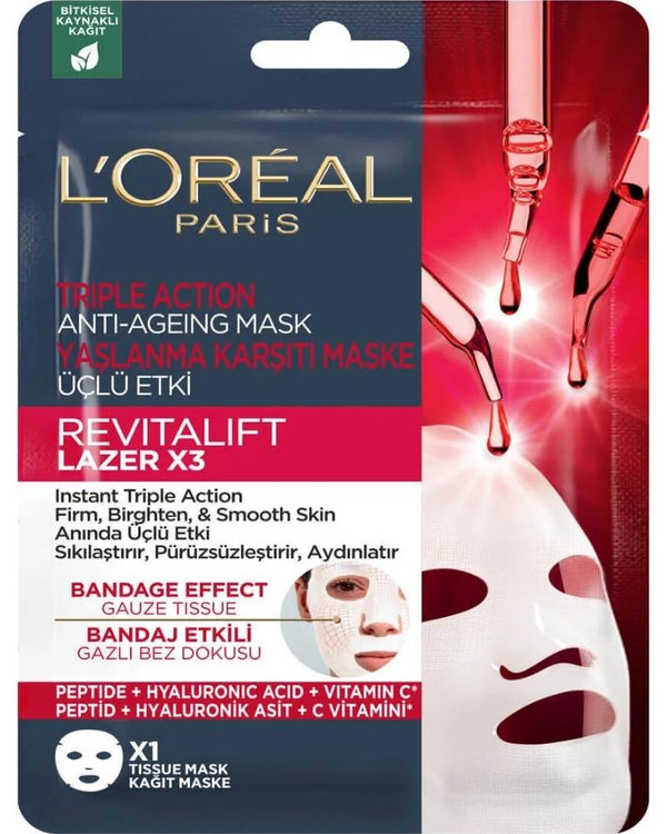 L'Oreal Paris Revitalift Lazer X3 Yaşlanma Karşıtı Maske