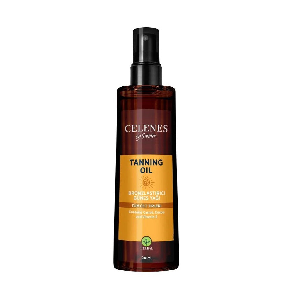 Celenes Herbal Bronzlaştırıcı Güneş Yağı 200 Ml