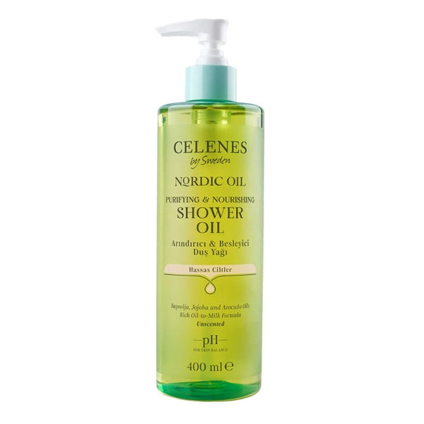 Celenes Nordic Oil Parfümlü Duş Yağı 400 Ml Hassas Ciltler