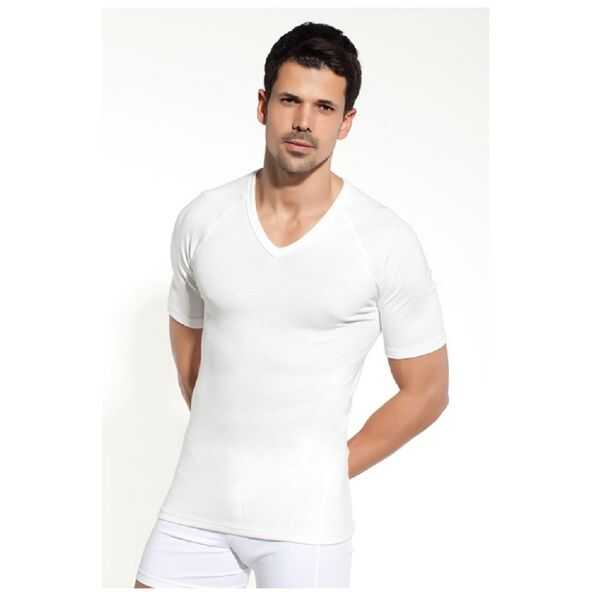 Çift Kaplan 1003 Thermal V Yaka Fanila Beyaz