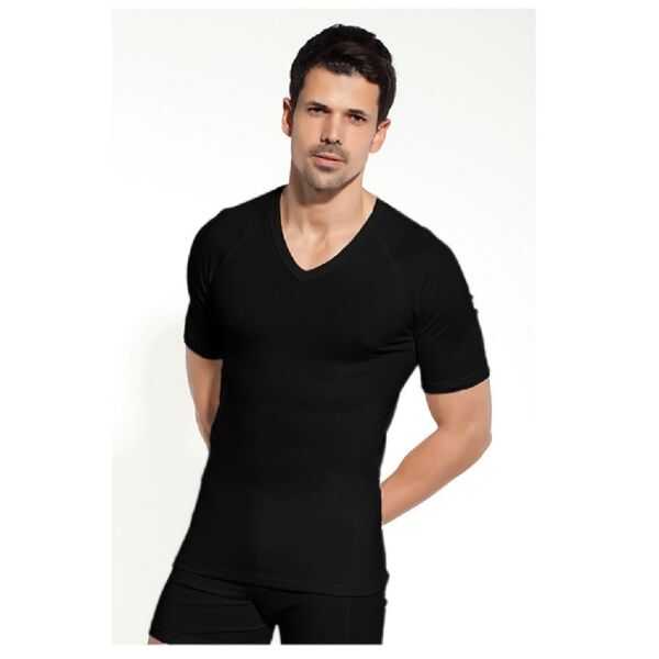 Çift Kaplan 1003 Thermal V Yaka Fanila Siyah