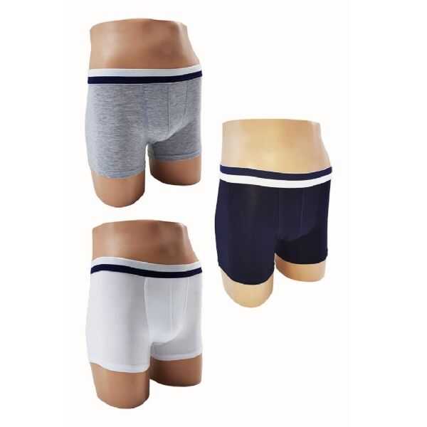 Çift Kaplan 203 Çocuk Boxer 3'lü Gri