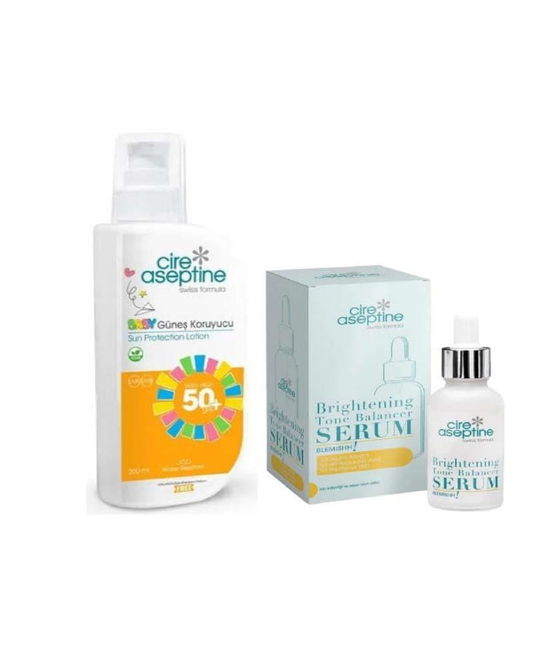 Cire Aceptin Serum Hediyeli Yaz Paketi Babu Güneş koruyucu 200 ml + Leke Gidermeye Yardımcı Serum 30 ml