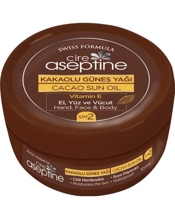 CIRE ASEPTINE Kakaolu Spf 2 Güneş Yağı 100 ml