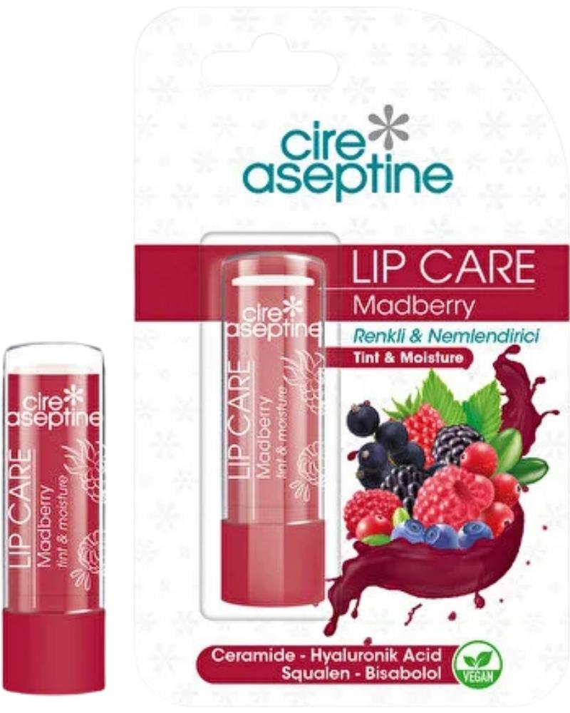 CIRE ASEPTINE Lip Care Madberry Renkli Dudak Bakım Kremi 4,5 G