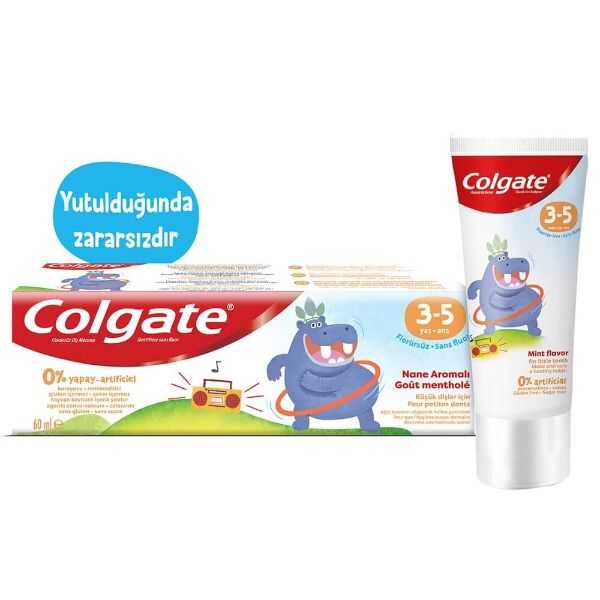 Colgate Çocuk Diş Macunu Nane Aromalı 3-5 Yaş 60 Ml