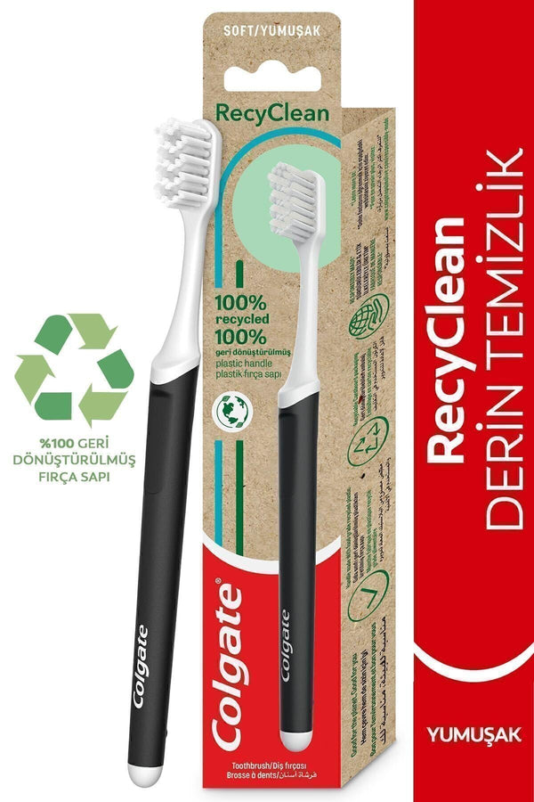 Colgate Recyclean %100 Geri Dönüştürülmüş Derin Temizlik Yumuşak Diş Fırçası