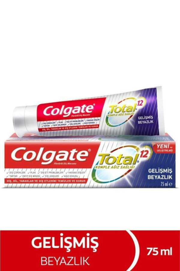 Colgate Total Gelişmiş Beyazlık Beyazlatıcı Diş Macunu 75 ml
