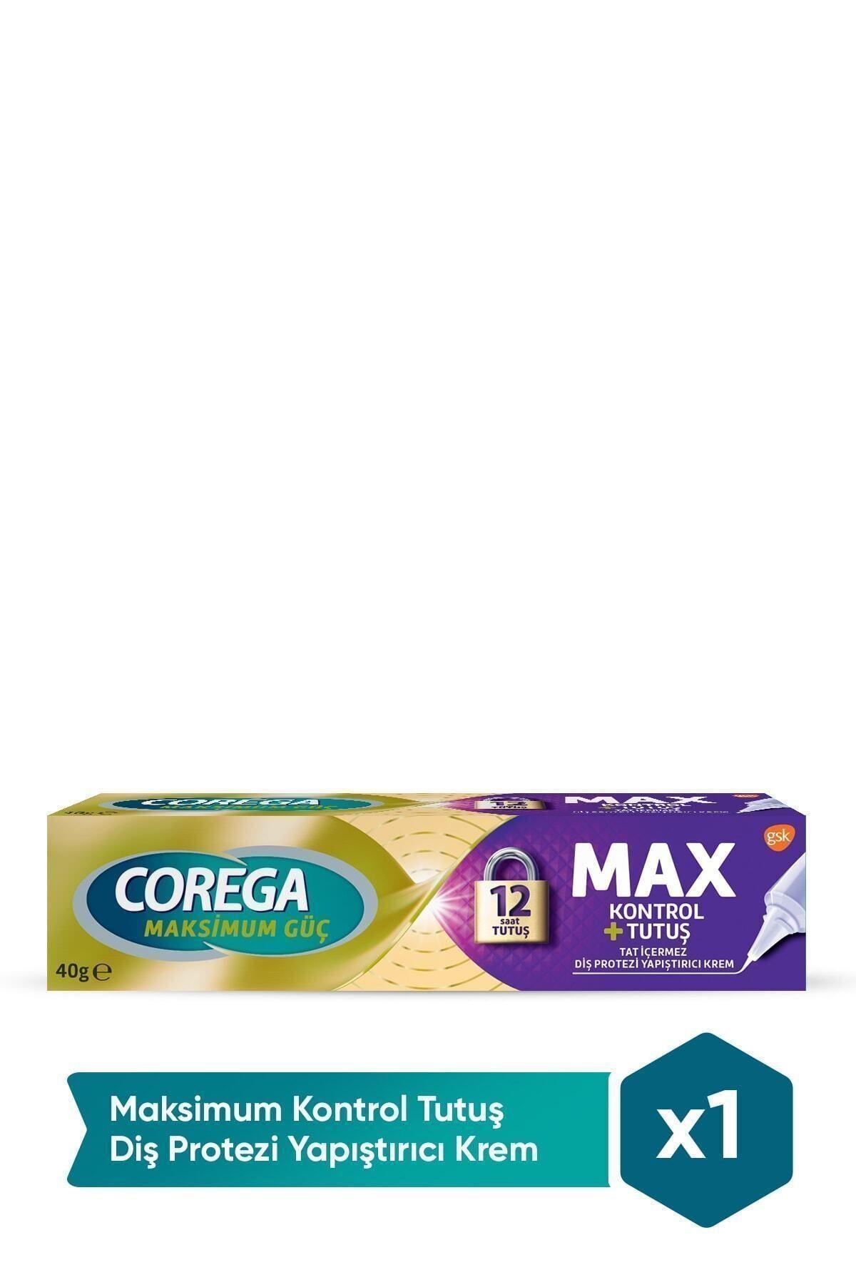 Corega Maksimum Kontrol Protez Yapıştırıcı Krem 40gr Cbkshop