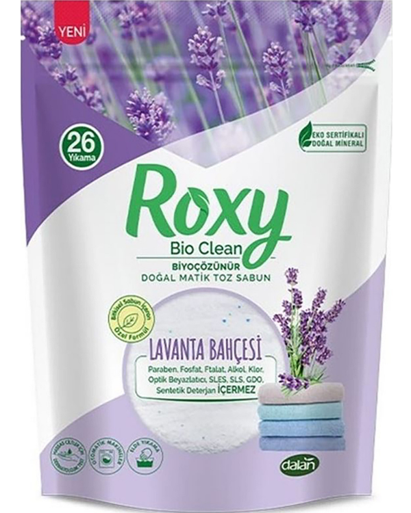 Dalan Roxy Bio Clean Doğal Matik Toz Sabun "lavanta Bahçesi" 800 gr