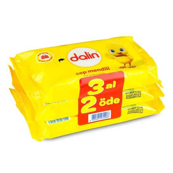 Dalin Klasik Cep Islak Mendili 15x3'lü