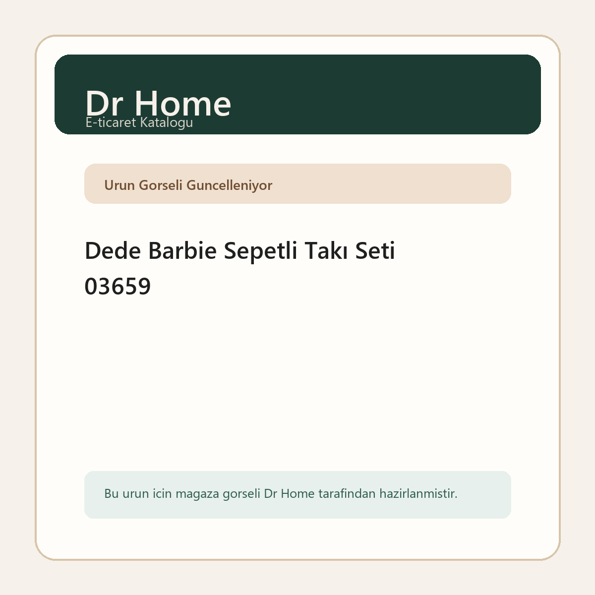 Dede Barbie Sepetli Takı Seti 03659