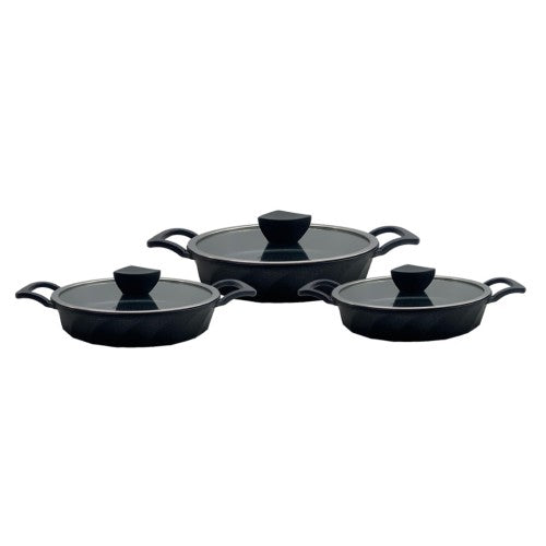 Amboss Vento 6 Parça Titanyum Kaplama Sahan Seti 18-20-22 cm Fiyatı