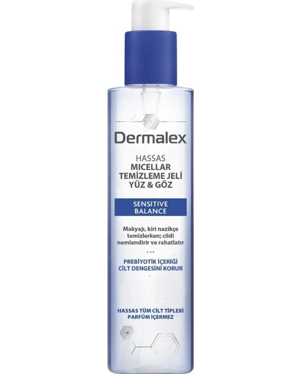 Dermalex Sensitive Balance Micellar Yüz ve Göz Çevresi Temizleme Jeli 200ml