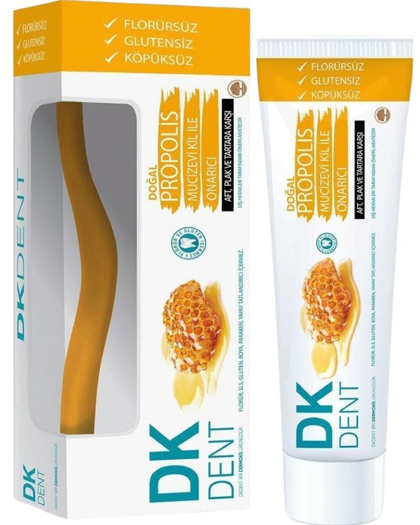 Dermokil Dent Dk Propolis Florürsüz Diş Macunu 75 ml Diş Fırçası