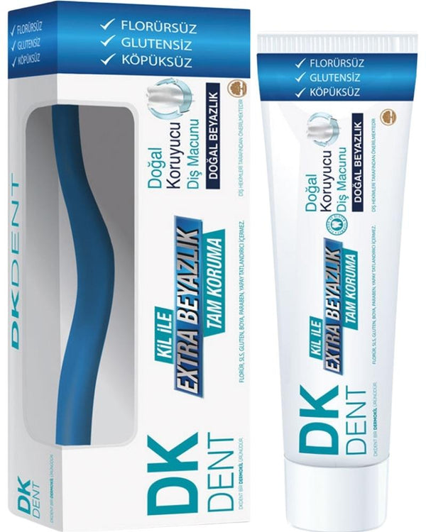 Dermokil Ekstra Beyazlık Diş Macunu 75 ml Diş Fırçası Hediyeli