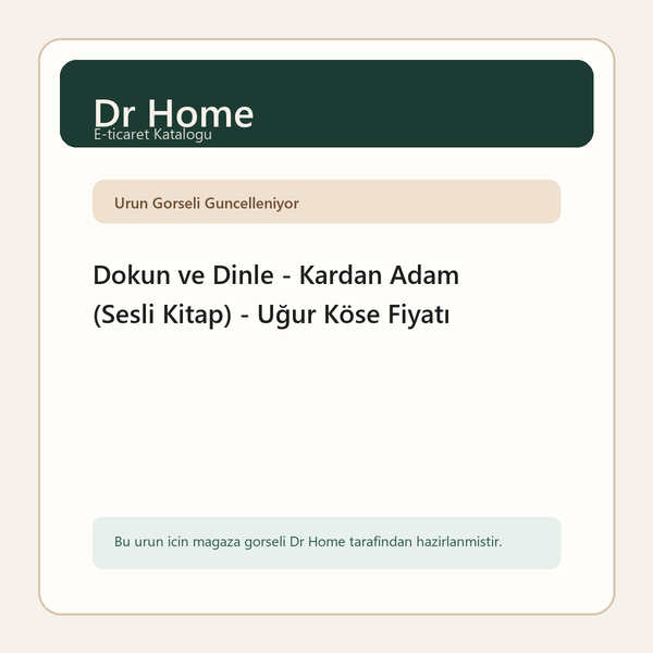Dokun ve Dinle - Kardan Adam (Sesli Kitap) - Uğur Köse Fiyatı