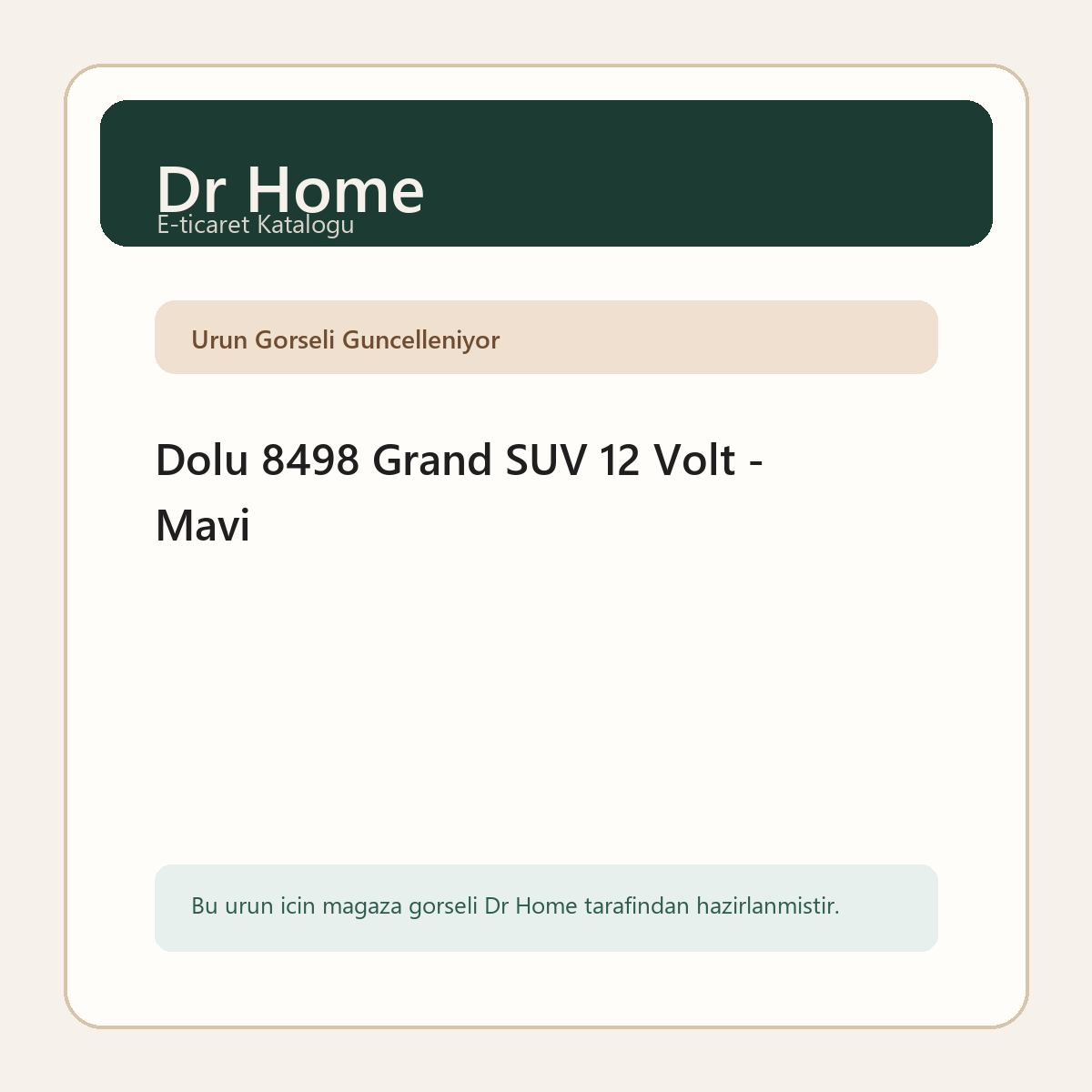 Dolu 8498 Grand SUV 12 Volt - Mavi