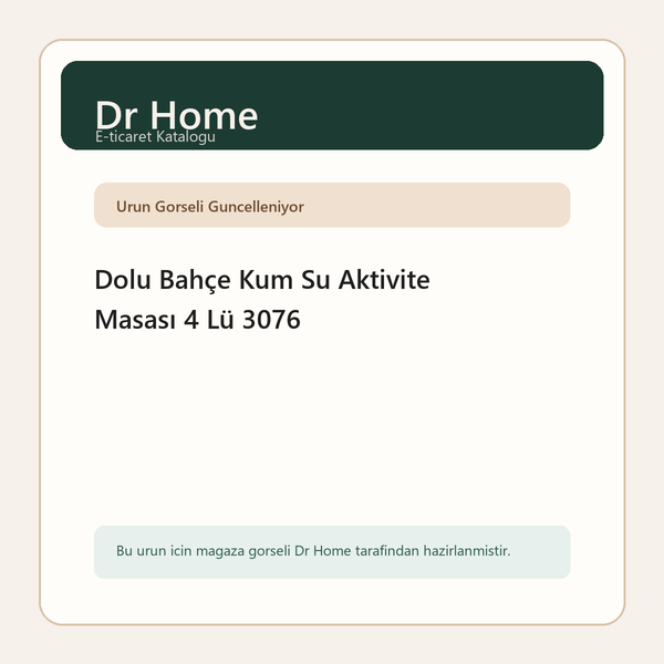 Dolu Bahçe Kum Su Aktivite Masası 4 Lü 3076