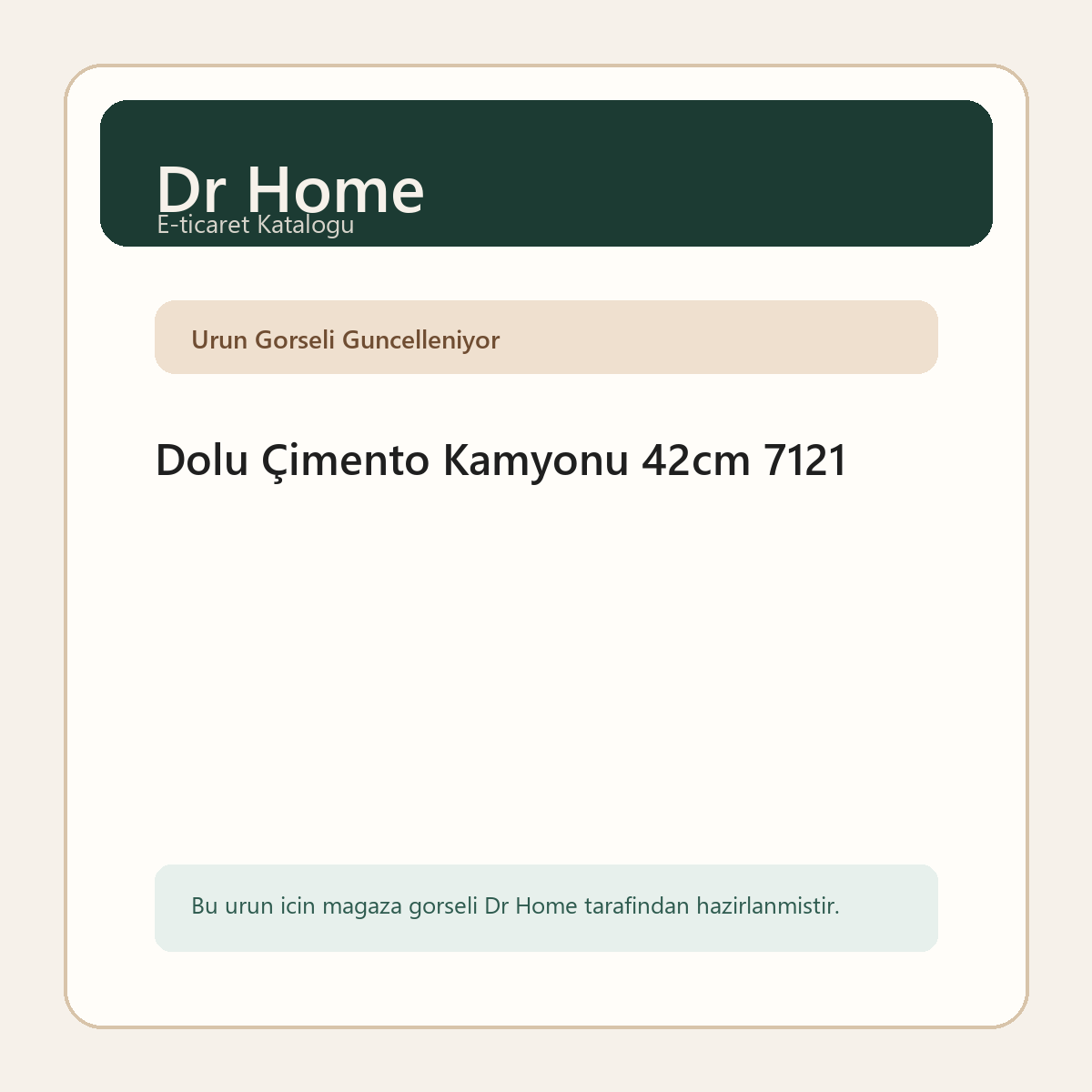 Dolu Çimento Kamyonu 42cm 7121