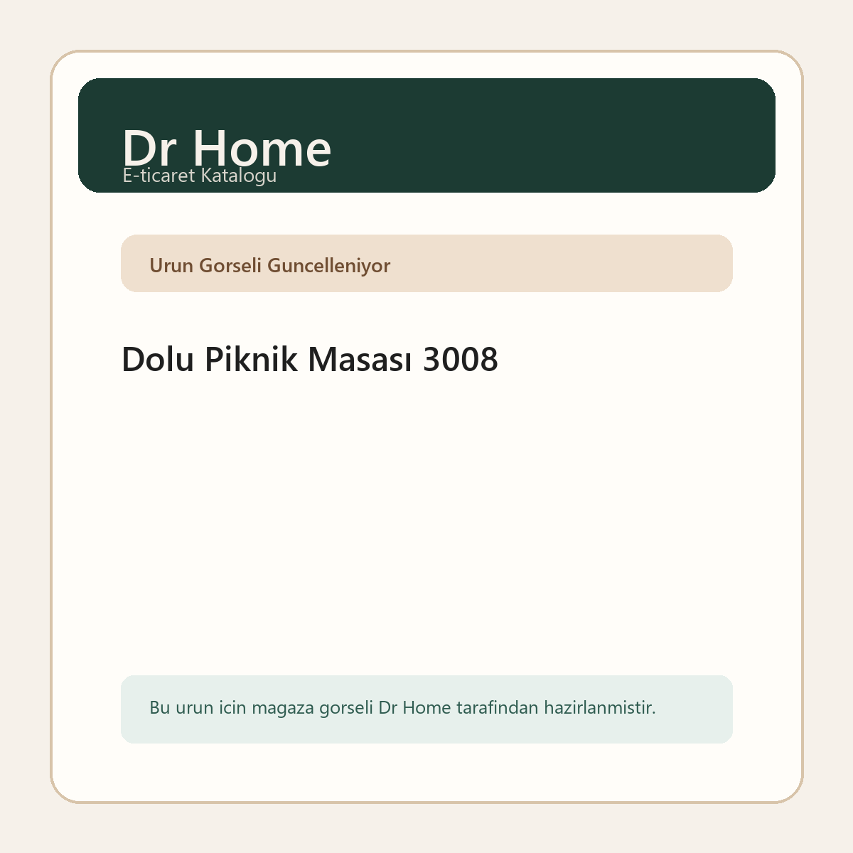 Dolu Piknik Masası 3008