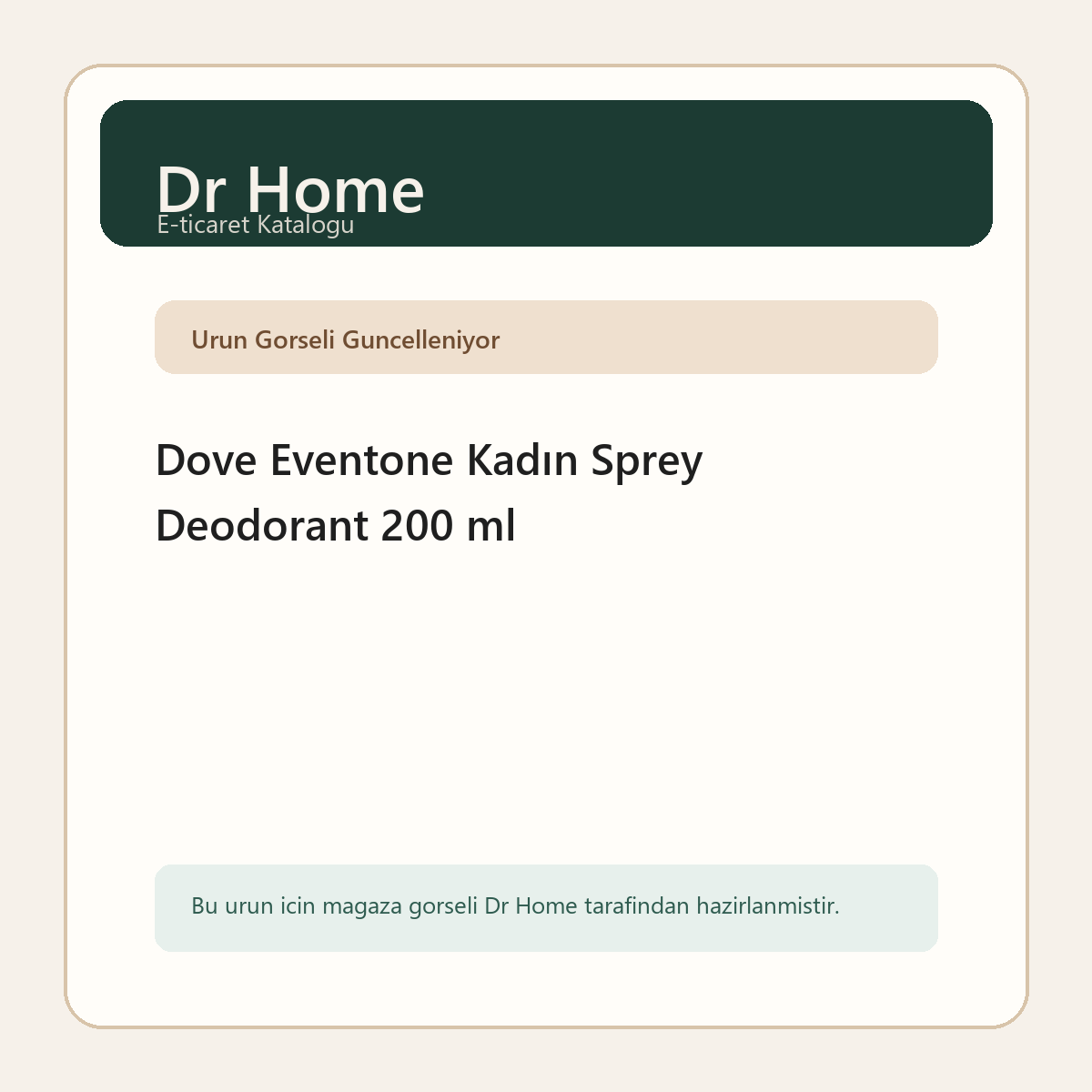 Dove Eventone Kadın Sprey Deodorant 200 ml