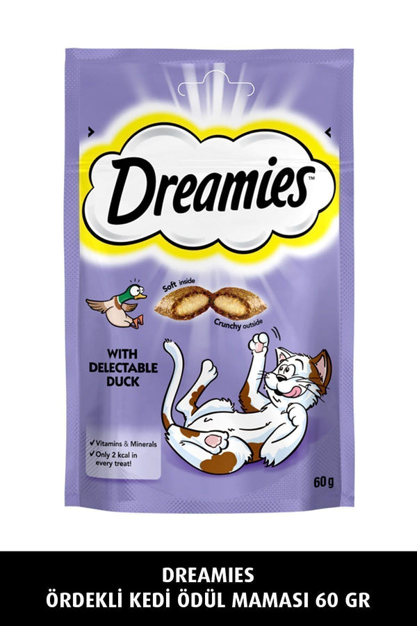 Dreamies İçi Dolgulu Ördekli Kıtır Kedi Ödülü 60 gr