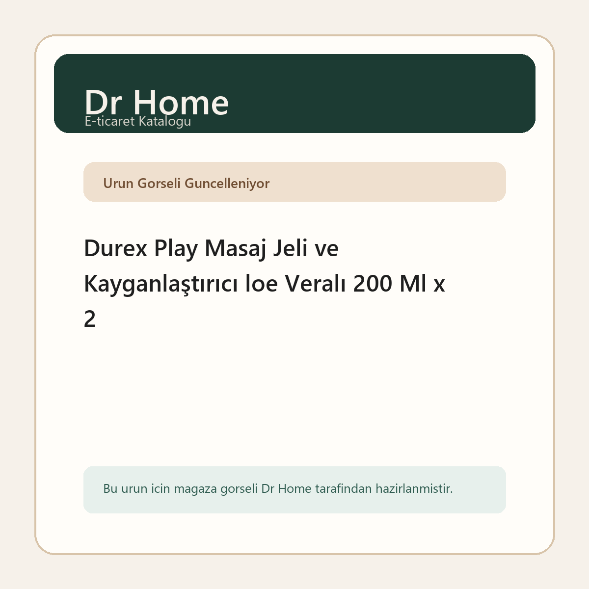 Durex Play Masaj Jeli ve Kayganlaştırıcı loe Veralı 200 Ml x 2