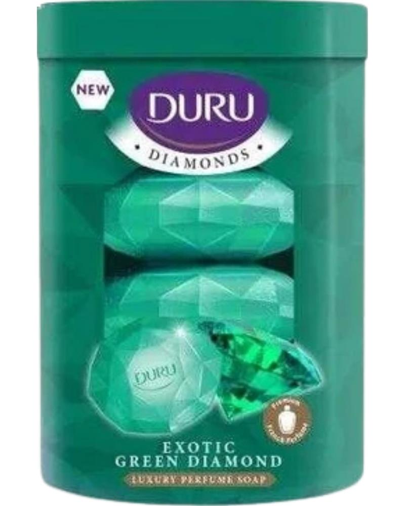Duru Diamonds Serisi Katı Sabun Yeşil 4*90 gr