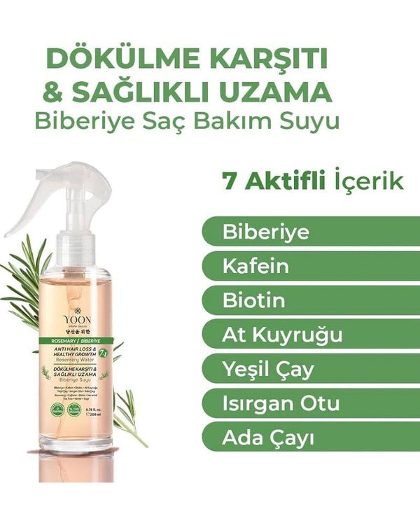 Yoon Rosemary Biberiye Saç Bakım Suyu 200 ml