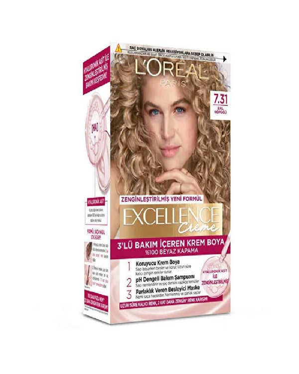 L'Oréal Paris Excellence Creme Saç Boyası Bal Köpüğü 7.31