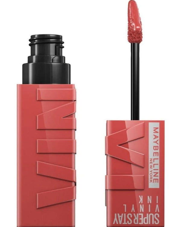 Maybelline New York Super Stay Vinyl Ink Uzun Süre Kalıcı Şeftali Tonlu Likit Parlak Ruj 15 Peachy