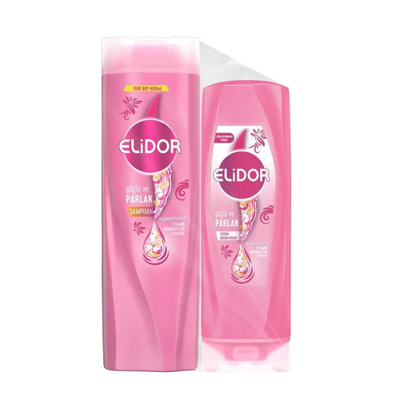 Elidor Güçlü ve Parlak Şampuan 400 Ml + Saç Kremi 200 Ml Set