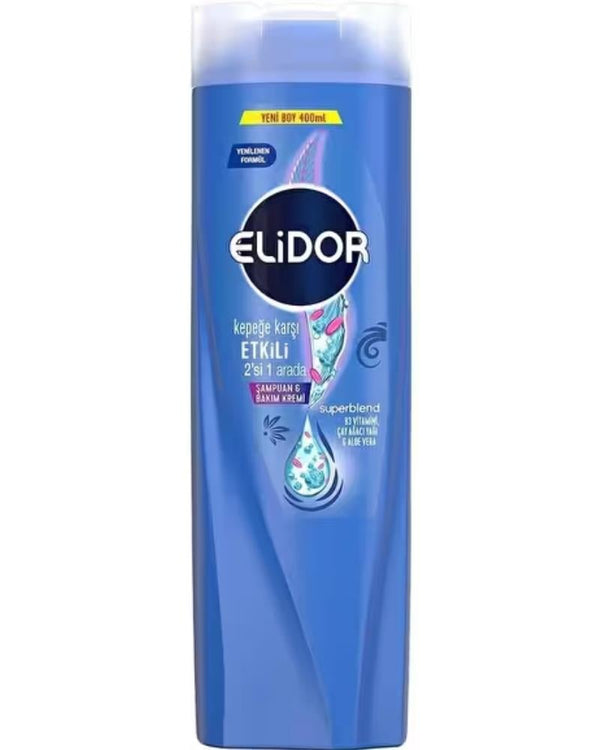Elidor Kepeğe Karşı Etkili Şampuan 2 Si 1 Arada 400 Ml