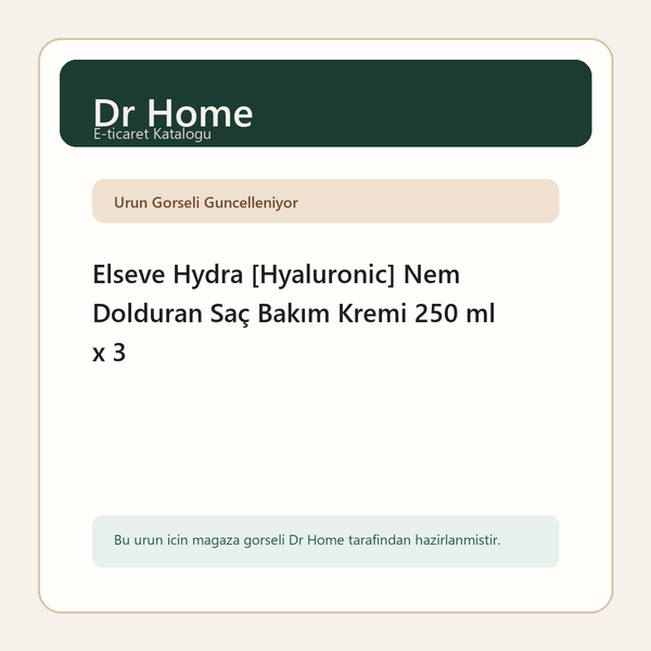 Elseve Hydra [Hyaluronic] Nem Dolduran Saç Bakım Kremi 250 ml x 3