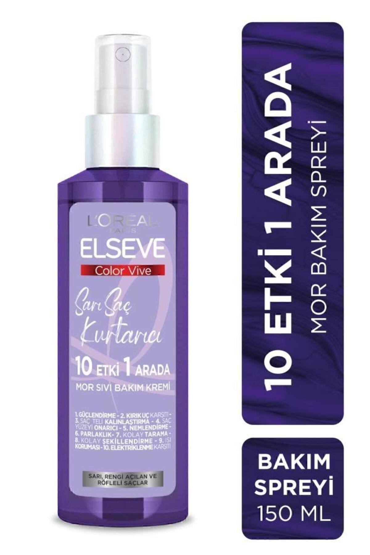 ELSEVE Sarı Saç Kurtarıcı Mor Sıvı Bakım Kremi