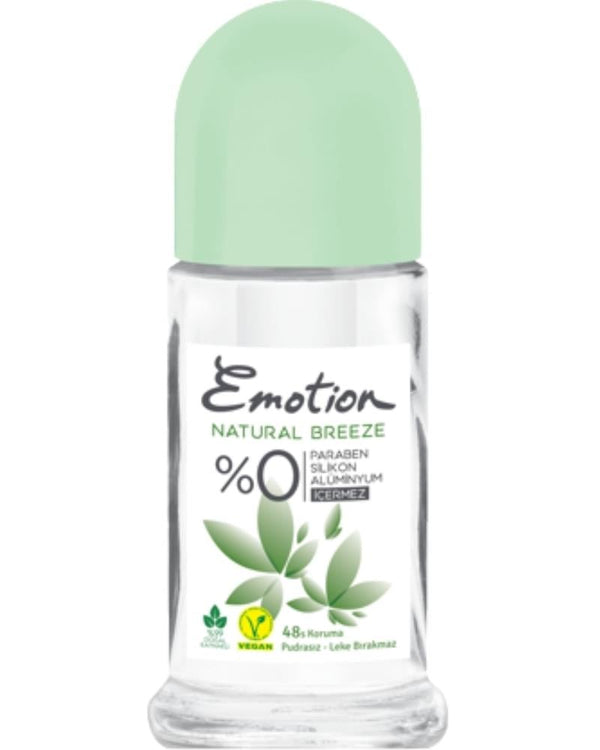 Emotion ( KİL MASKESİ HEDİYE ) Emotion Natural Breeze Roll On 50ml ( 1 ADET )