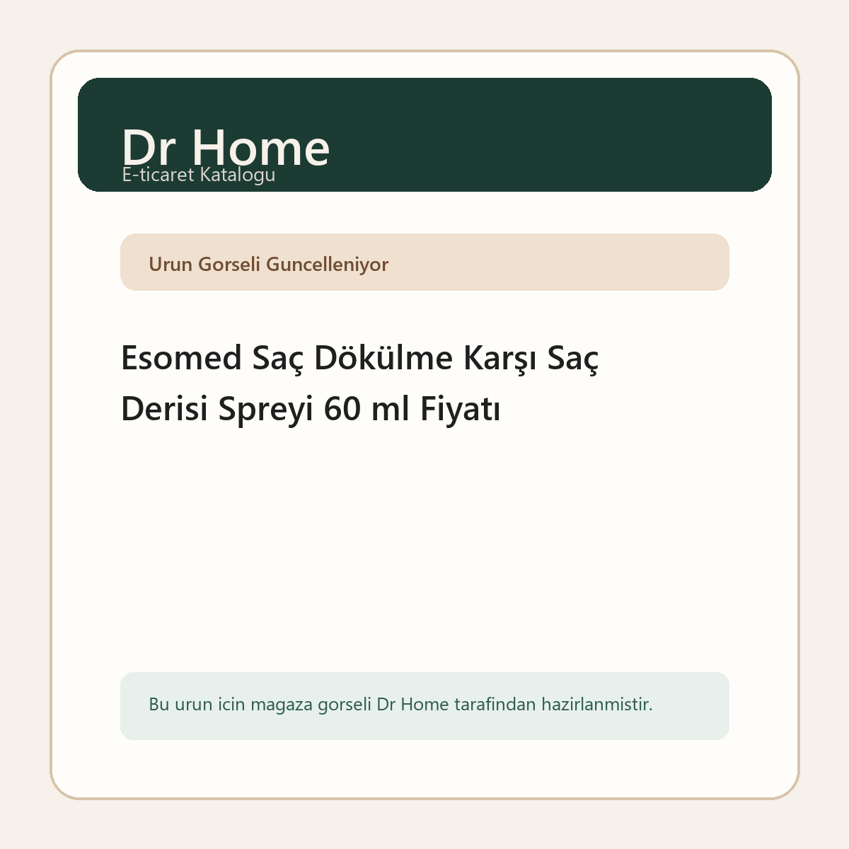 Esomed Saç Dökülme Karşı Saç Derisi Spreyi 60 ml Fiyatı