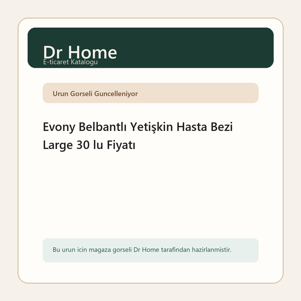 Evony Belbantlı Yetişkin Hasta Bezi Large 30 lu Fiyatı