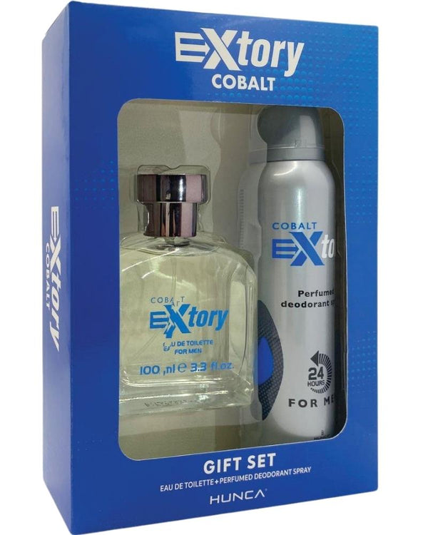 Extory Cobalt Erkek Parfüm Seti ( Edt 100 ml & Deodorant 150 Ml)