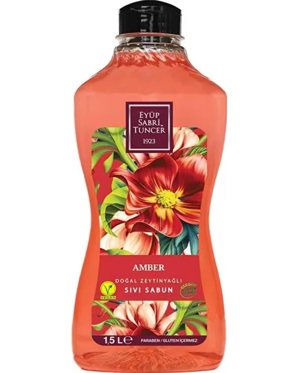 Eyüp Sabri Tuncer Amber Doğal Zeytinyağlı Sıvı Sabun 1.5 Lt