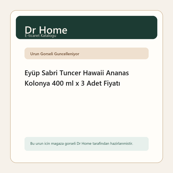 Eyüp Sabri Tuncer Hawaii Ananas Kolonya 400 ml x 3 Adet Fiyatı