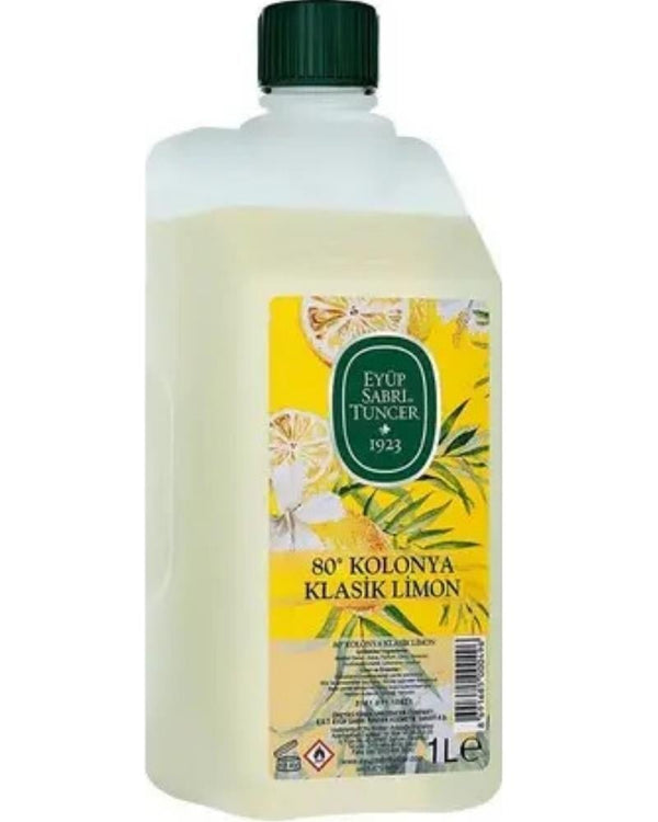 Eyüp Sabri Tuncer Klasik Limon Kolonyası 1 lt - Koruma Kilitli Kapak