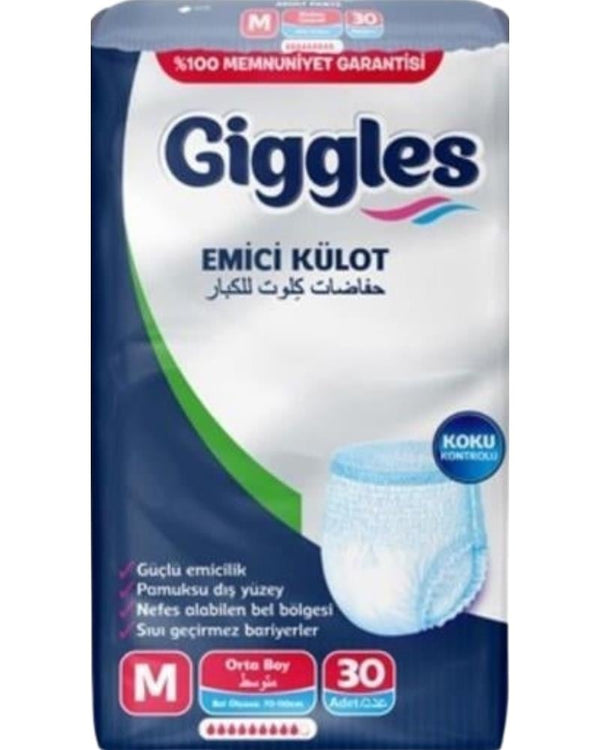 giggles Külotlu Yetişkin Hasta Bezi Orta Boy M beden 30 Lu