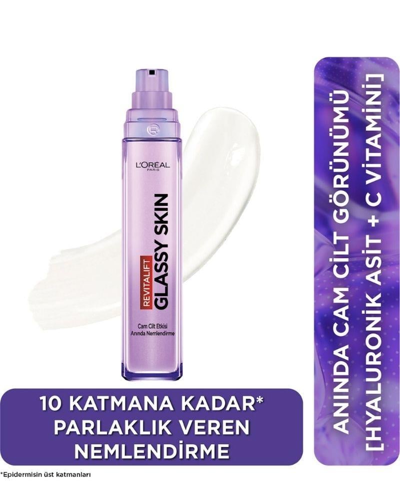 L'Oreal Paris Revitalift Filler Glassy Skin Cam Cilt Görünümü Veren[Hyaluronik Asit] İçeren Nemlendirici Krem 50ml