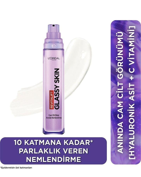 L'Oreal Paris Revitalift Filler Glassy Skin Cam Cilt Görünümü Veren[Hyaluronik Asit] İçeren Nemlendirici Krem 50ml