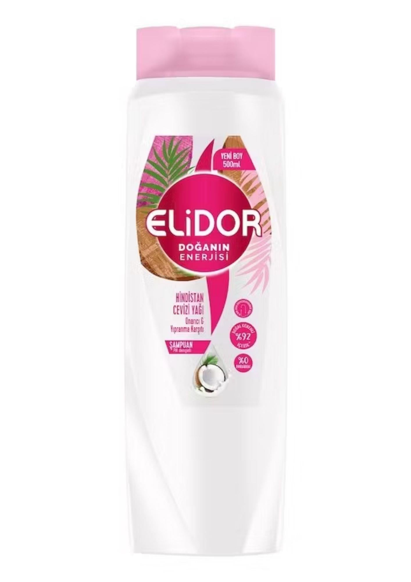 Elidor Doğanın Enerjisi Saç Bakım Şampuanı Hindistan Cevizi Yağı 500 ml