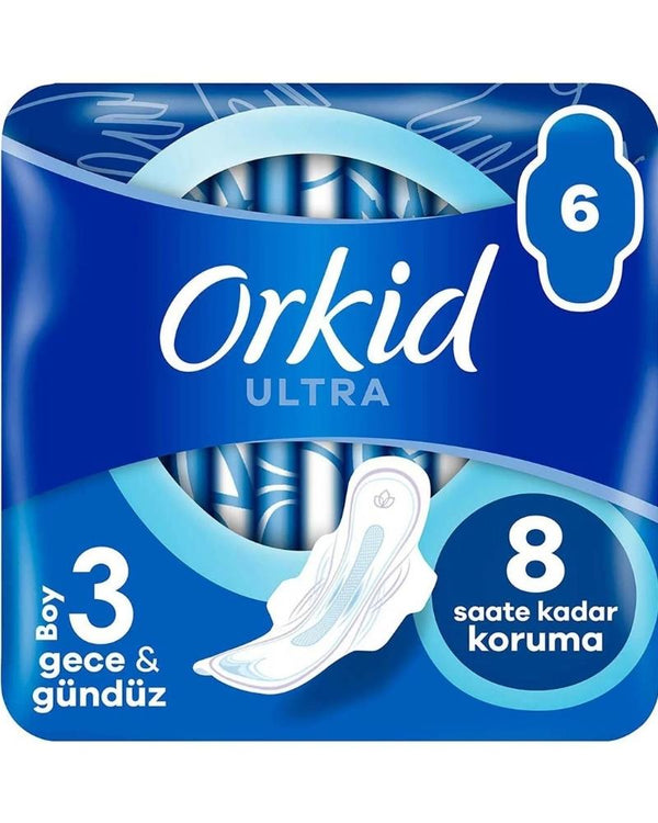 Orkid Ultra Gece & Gündüz (boy 3) 6 Adet Hijyenik Ped