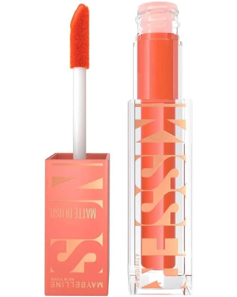 Maybelline Sun Kısser Matte Blush Sıvı Allık 34 Peachy Quench