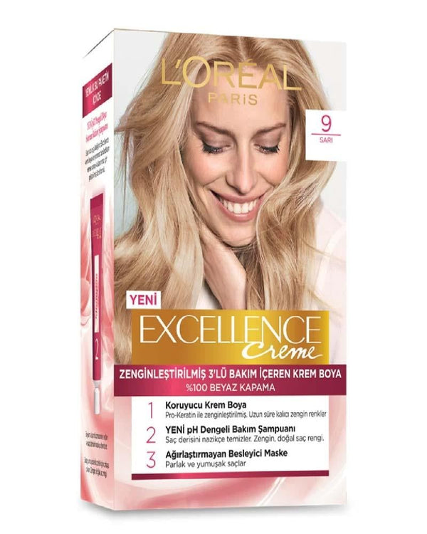 Excellence Creme Saç Boyası Sarı 9